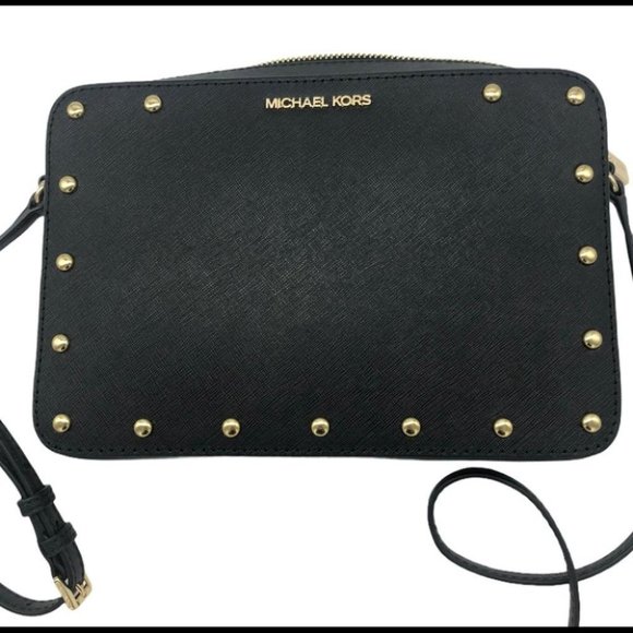 Michael Kors Stud Black Crossbody Bag Women - Picture 4 of 7